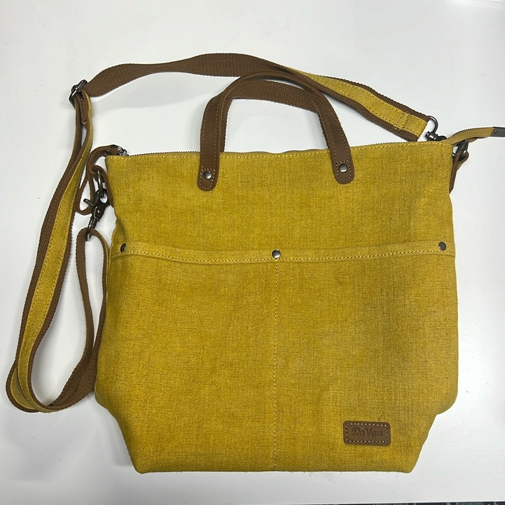 Davan Design Canvas Tote Bag With Adjustable Cros… - image 1